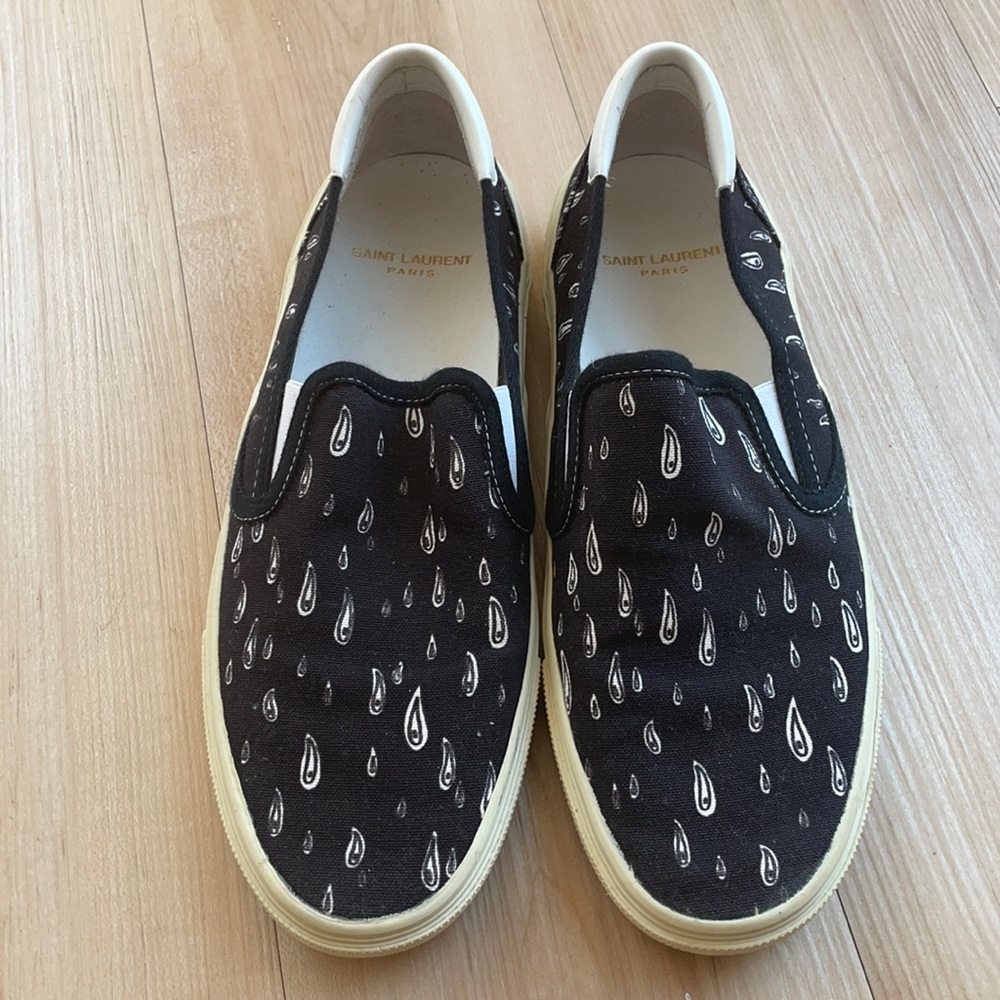 Saint Laurent Slide On Printed Sneakers